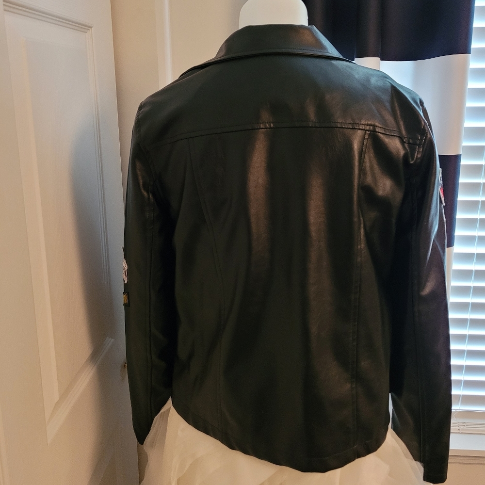 Leather Patch Jacket - image 3